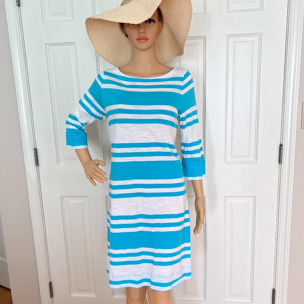 Lilly Blue & White Stripe Dress
